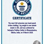 Kalahandi Man Satyapira Padhan Enters Guinness World Records with 183 Punch Strikes