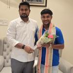 Odisha's Knee Striker Sachin Behera Creates History in Asia Book of Records, Felicitated by Sports Minister Shri Suryabanshi Suraj