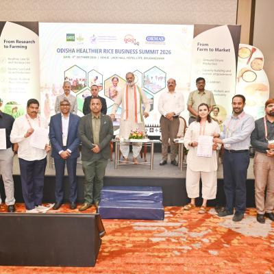 4 MoUs have been signed which will cover approximately 1,000 MT of healthier rice valued at ₹6 crore business commitments